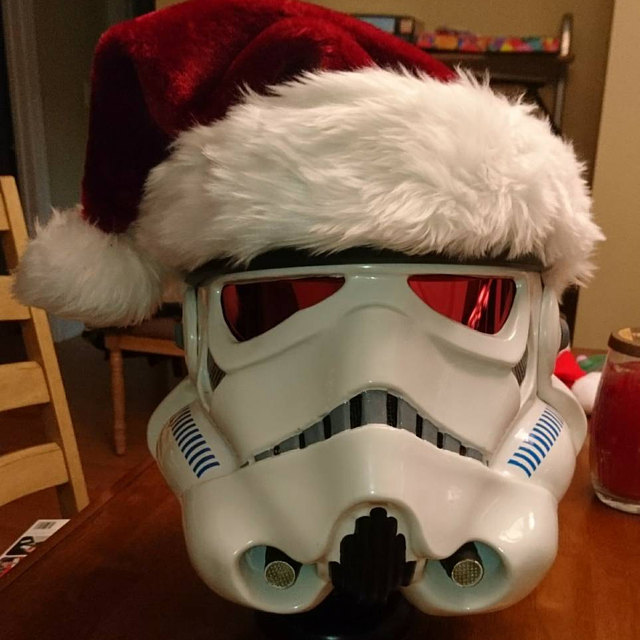 Christmas Stormtrooper helmet